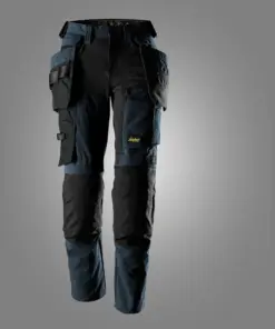 Snickers 6217 AllroundWork Women’s Stretch Trousers Detachable Holster Pockets in Navy/Black