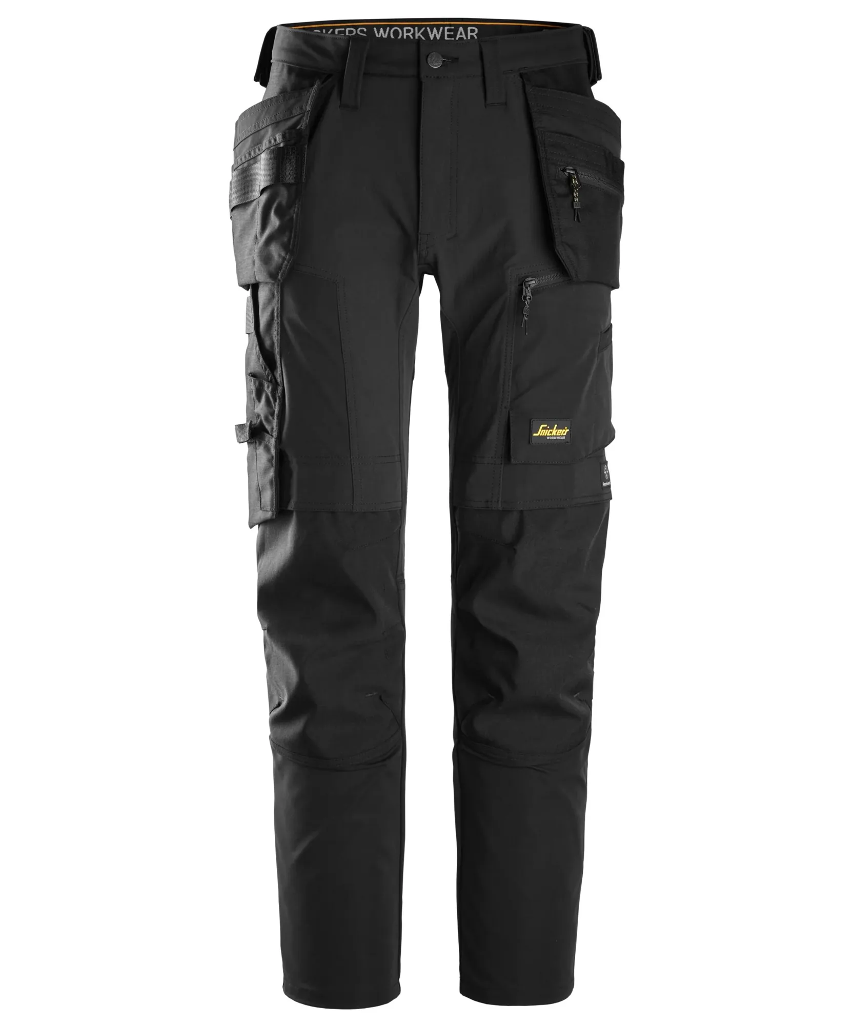 Snickers 6218 AllroundWork Stretch Trousers Holster Pockets in Black/Black