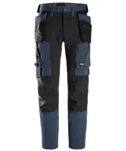 Snickers 6218 AllroundWork Stretch Trousers Holster Pockets in Navy/Black