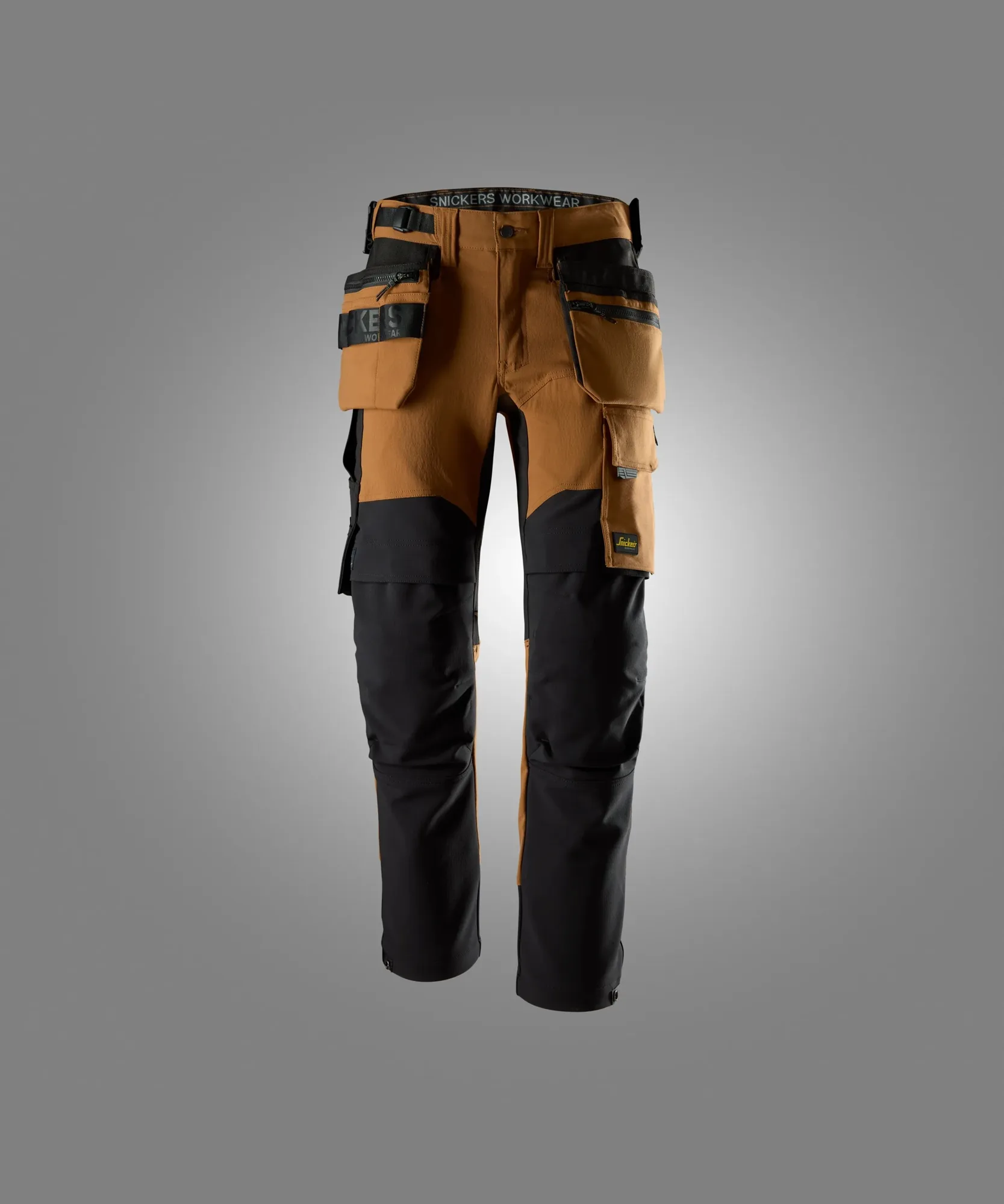 Snickers 6220 RuffWork Trousers Holster Pockets in Brown/Black