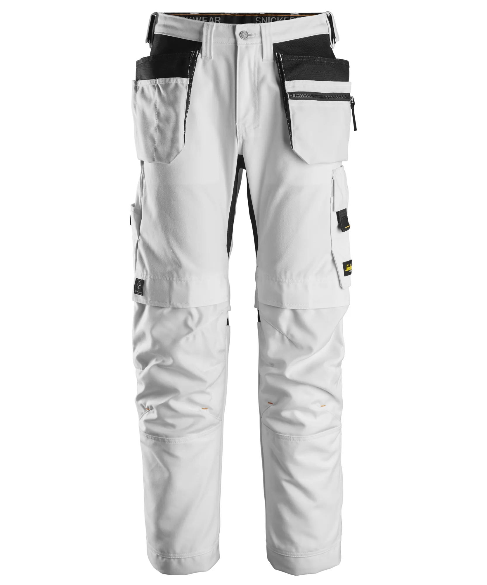 Snickers 6224 AllroundWork Canvas+ Stretch Work Trousers+ Holster Pockets in White/White