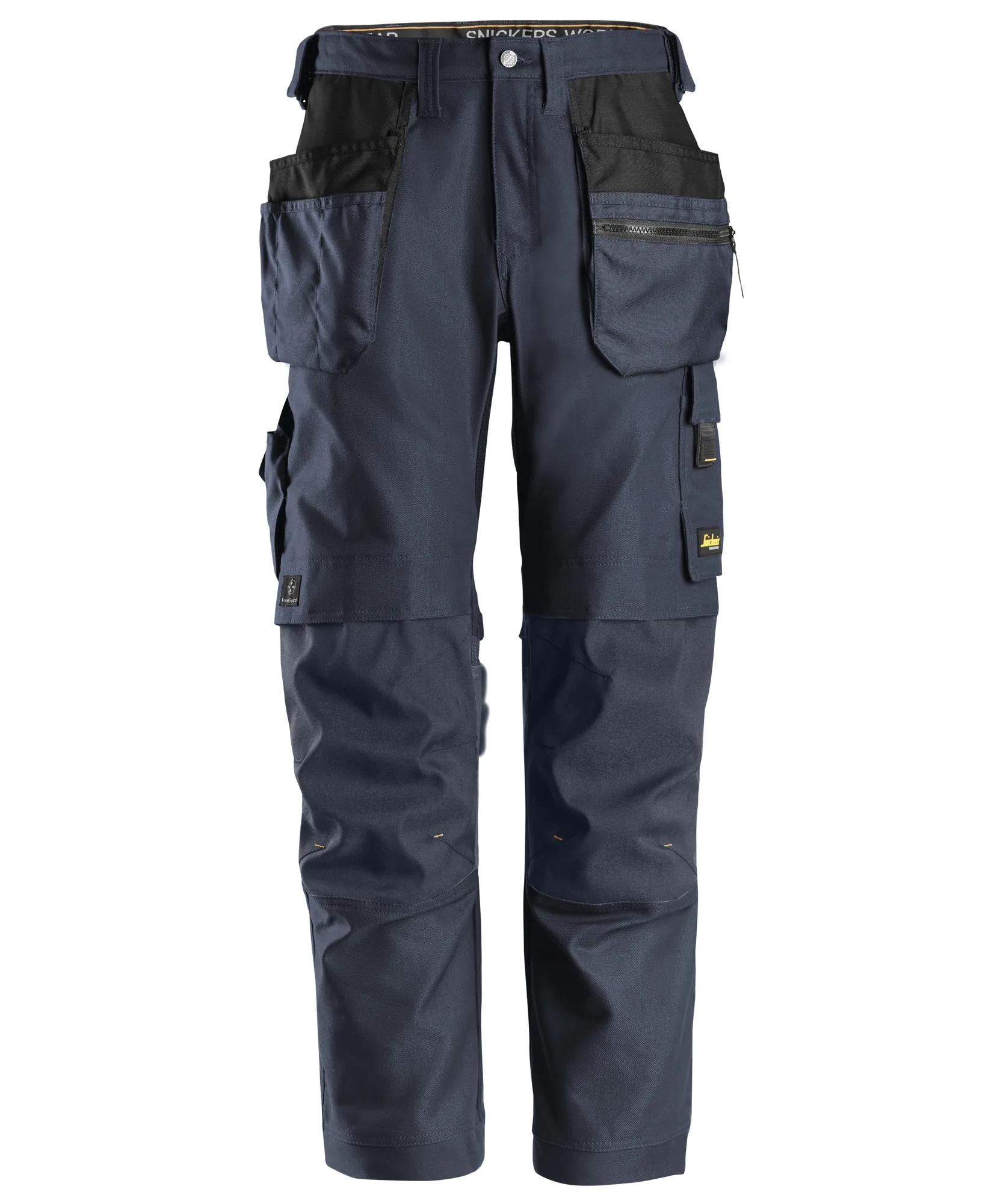 Snickers 6224 AllroundWork Canvas+ Stretch Work Trousers+ Holster Pockets in Navy/Navy