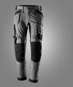 Snickers 6241 AllroundWork Stretch Trousers Holster Pockets in Grey/Black