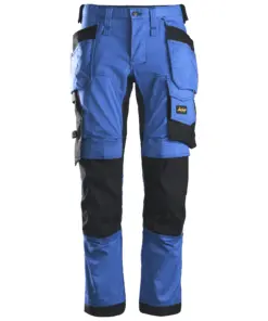 Snickers 6241 AllroundWork Stretch Trousers Holster Pockets in True Blue/Black