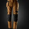 Snickers 6244 AllroundWork Canvas Stretch Trousers Holster Pockets in Brown/Black
