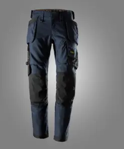 Snickers 6244 AllroundWork Canvas Stretch Trousers Holster Pockets in Navy/Black