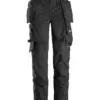 Snickers 6247 AllroundWork Women's Stretch Trousers Holster Pockets in Black/Black