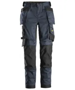 Snickers 6247 AllroundWork Women's Stretch Trousers Holster Pockets in Navy/Black