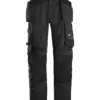 Snickers 6251 AllroundWork Stretch Loose Fit Work Trousers Holster Pockets in Black/Black