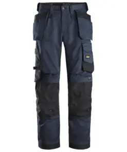 Snickers 6251 AllroundWork Stretch Loose Fit Work Trousers Holster Pockets in Navy/Black