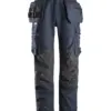 Snickers 6262 ProtecWork Work Trousers Holster Pockets Equal Leg Pockets in Navy