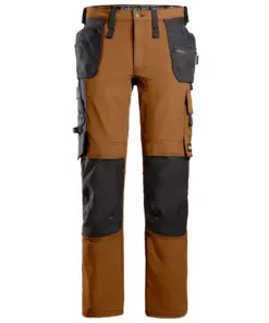 Snickers 6271 AllroundWork Full Stretch Trouser Holster Pockets in Brown/Black
