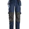Snickers 6273 ProtecWork Stretch Work Trousers Holster Pockets in Navy