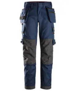 Snickers 6273 ProtecWork Stretch Work Trousers Holster Pockets in Navy