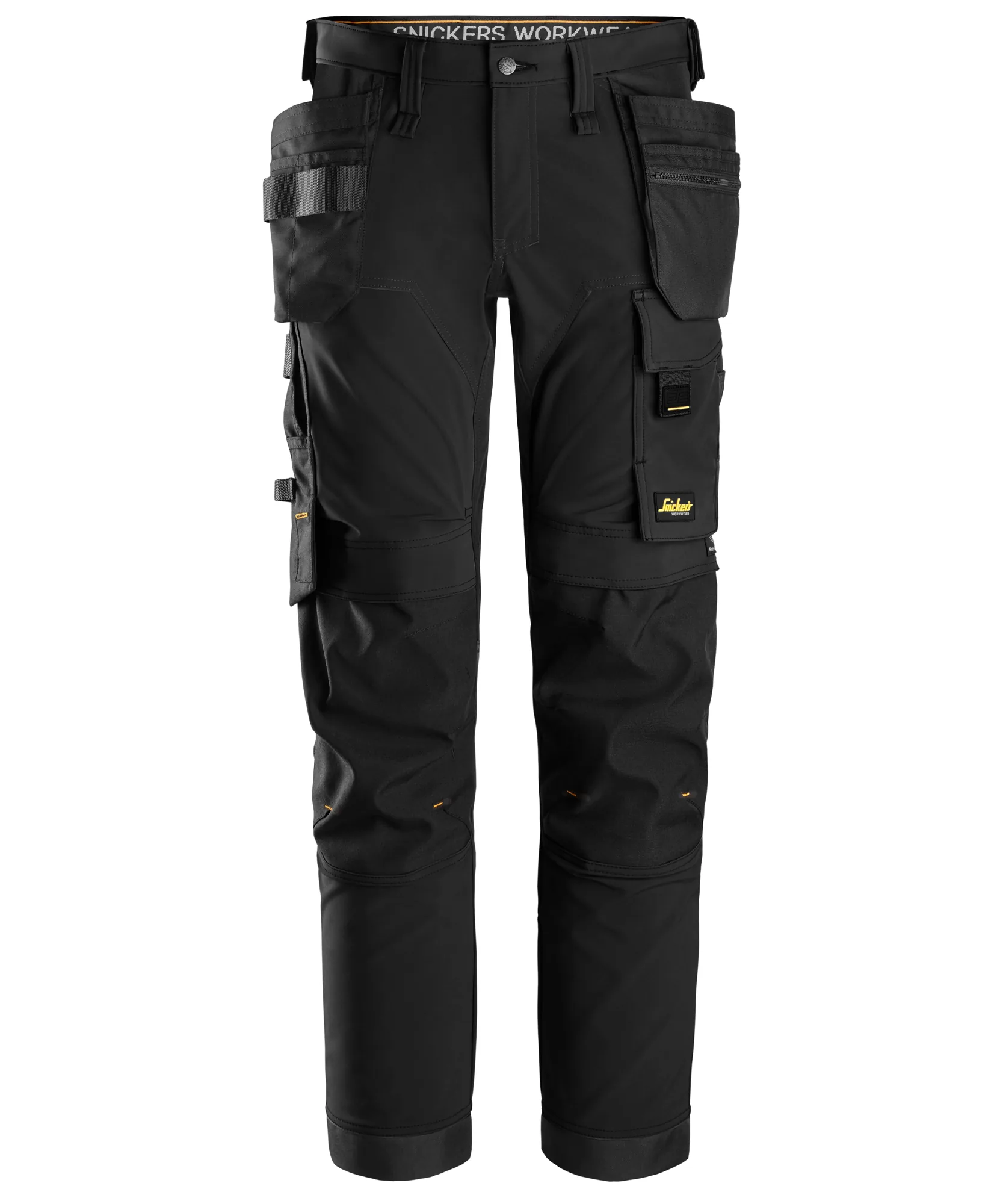 Snickers 6275 AllroundWork 4-way Stretch Trousers Holster Pockets in Black/Black