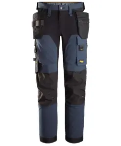 Snickers 6275 AllroundWork 4-way Stretch Trousers Holster Pockets in Navy/Black