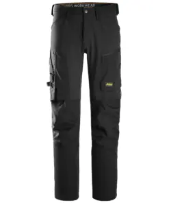 Snickers 6318 AllroundWork Stretch Trousers in Black/Black