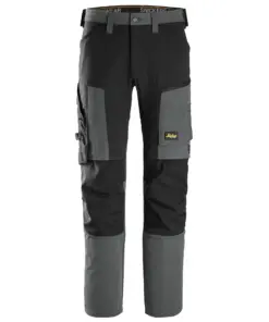 Snickers 6318 AllroundWork Stretch Trousers in Steel Grey/Black