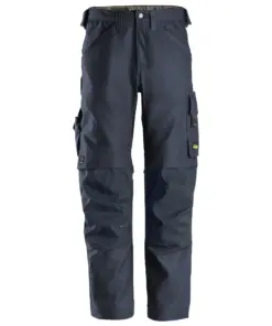 Snickers 6324 AllroundWork Canvas+ Stretch Work Trousers+ in Navy/Navy
