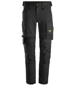 Snickers 6341 AllroundWork Stretch Trousers in Black/Black