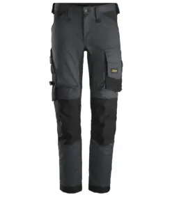 Snickers 6341 AllroundWork Stretch Trousers in Steel Grey/Black