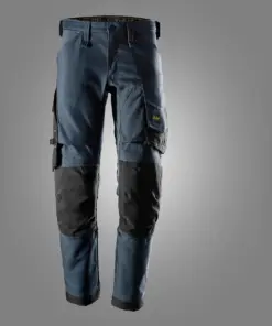 Snickers 6344 AllroundWork Canvas Stretch Trousers in Navy/Black