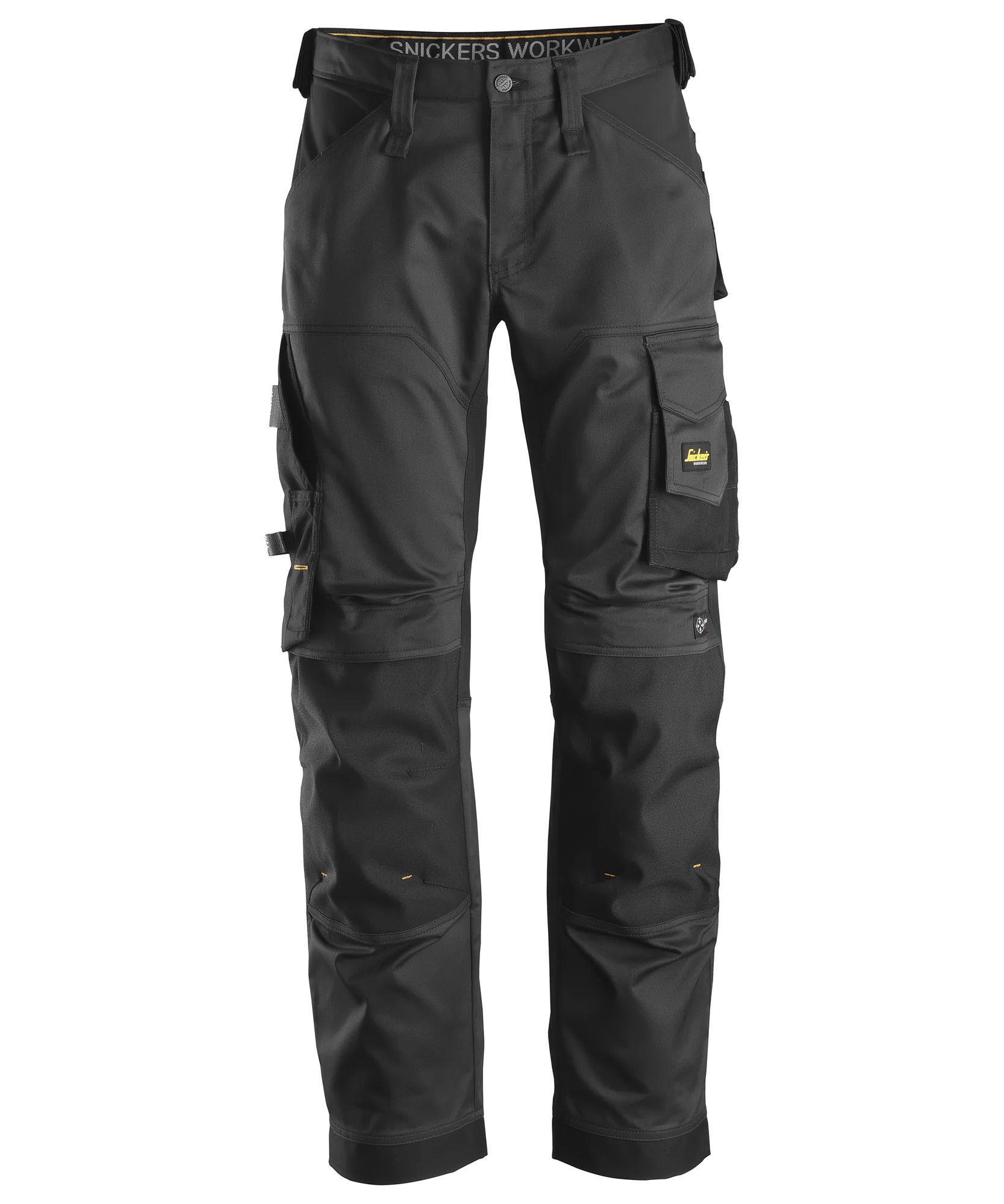 Snickers 6351 AllroundWork Stretch Loose Fit Work Trousers in Black/Black
