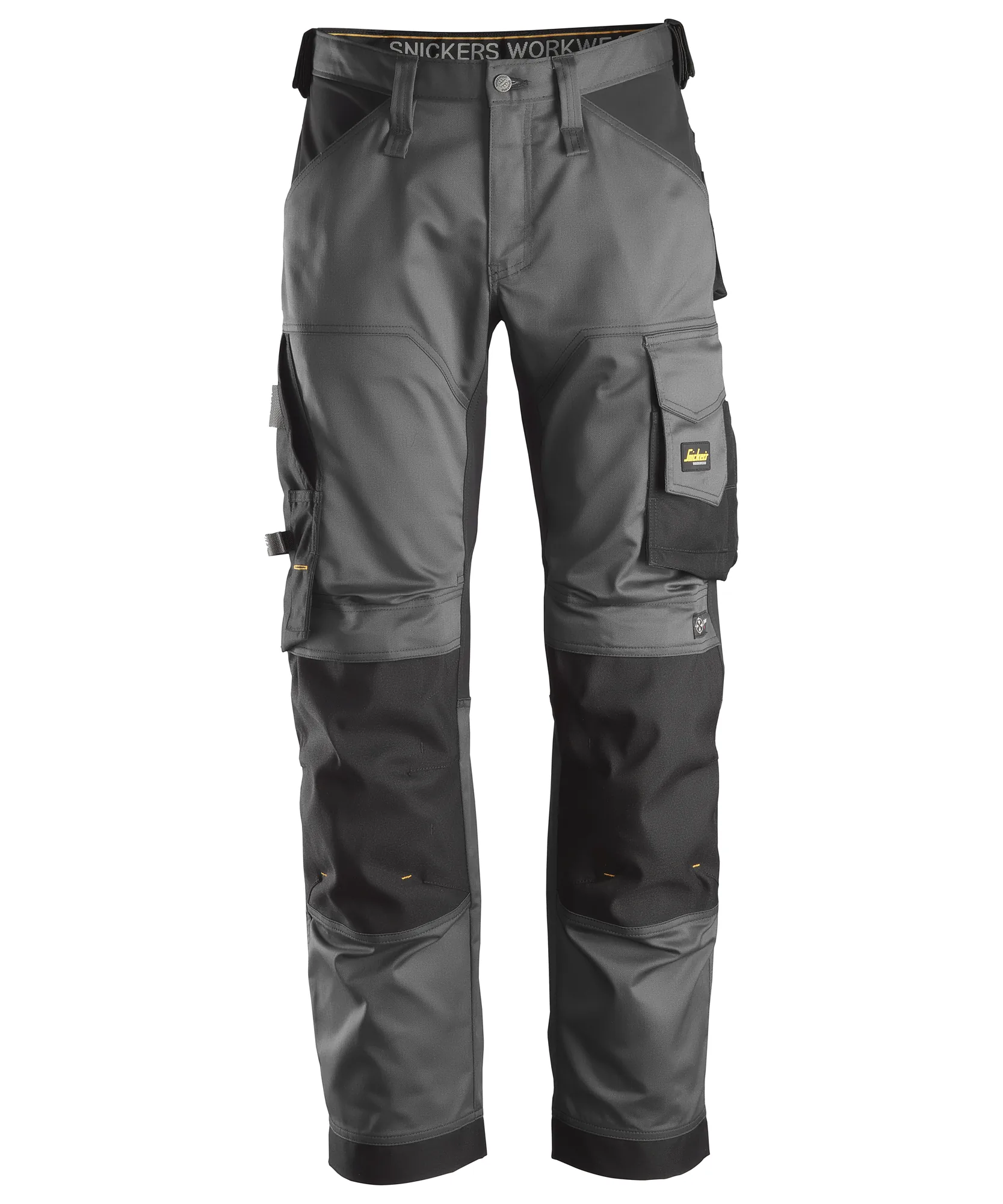 Snickers 6351 AllroundWork Stretch Loose Fit Work Trousers in Steel Grey/Black