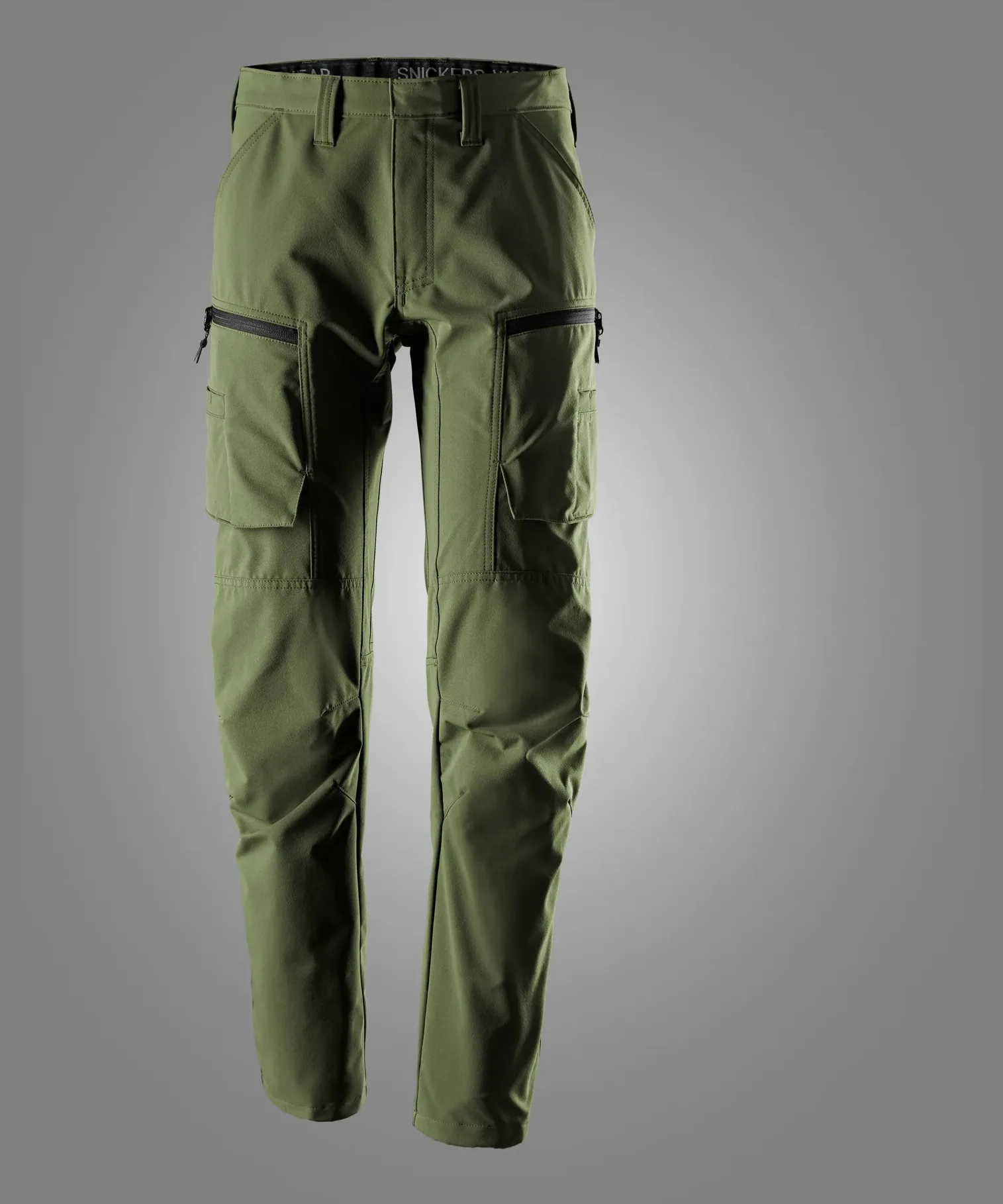 Snickers 6410 ServiceWork Service Stretch Trousers in Khaki Green
