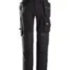 Snickers 6590 AllroundWork Stretch Trousers Capsulized™ Kneepads Holster Pockets in Black/Black
