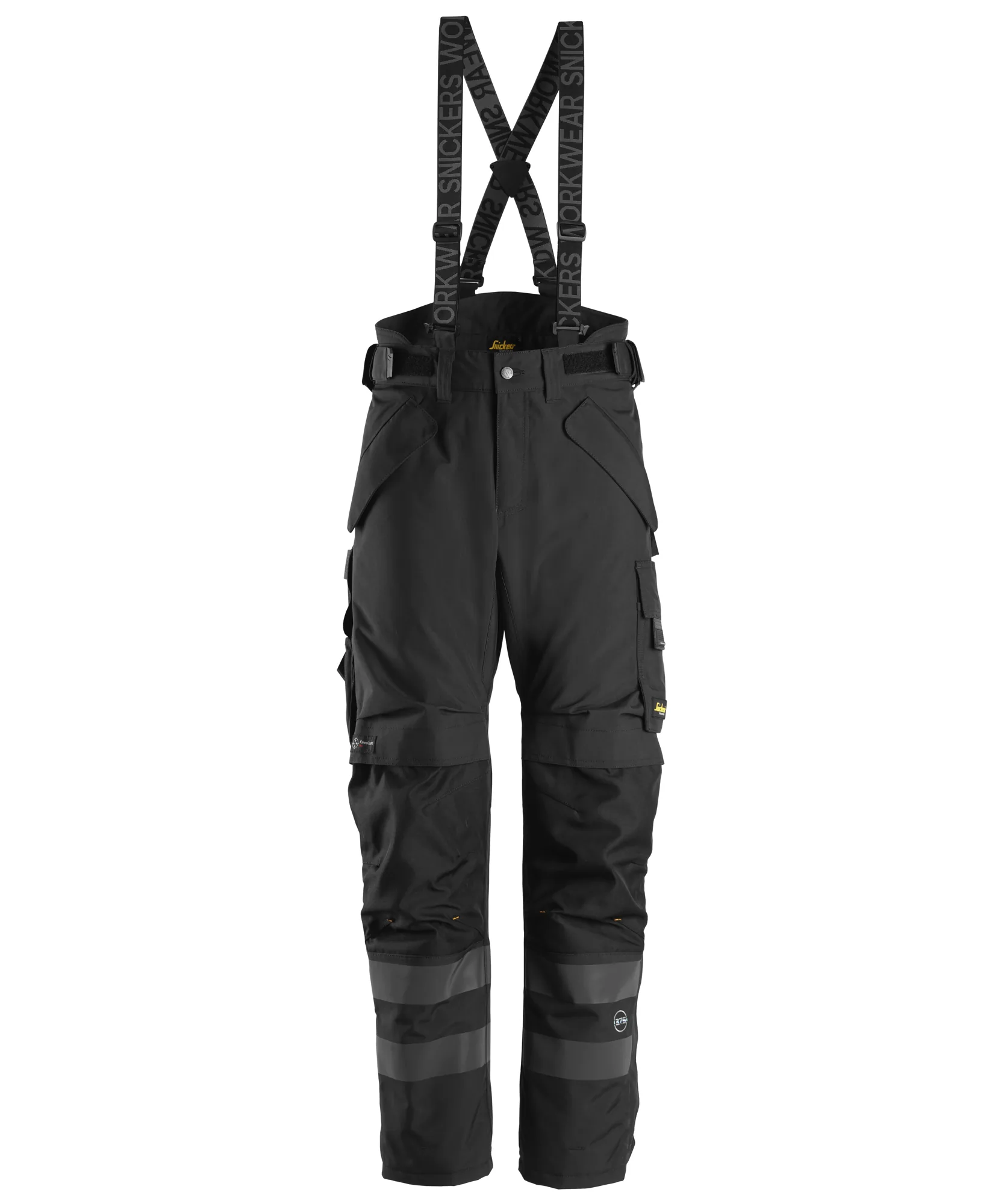 Snickers 6620 AllroundWork Waterproof 37.5® 2-layer Light Padded Trousers in Black/Black