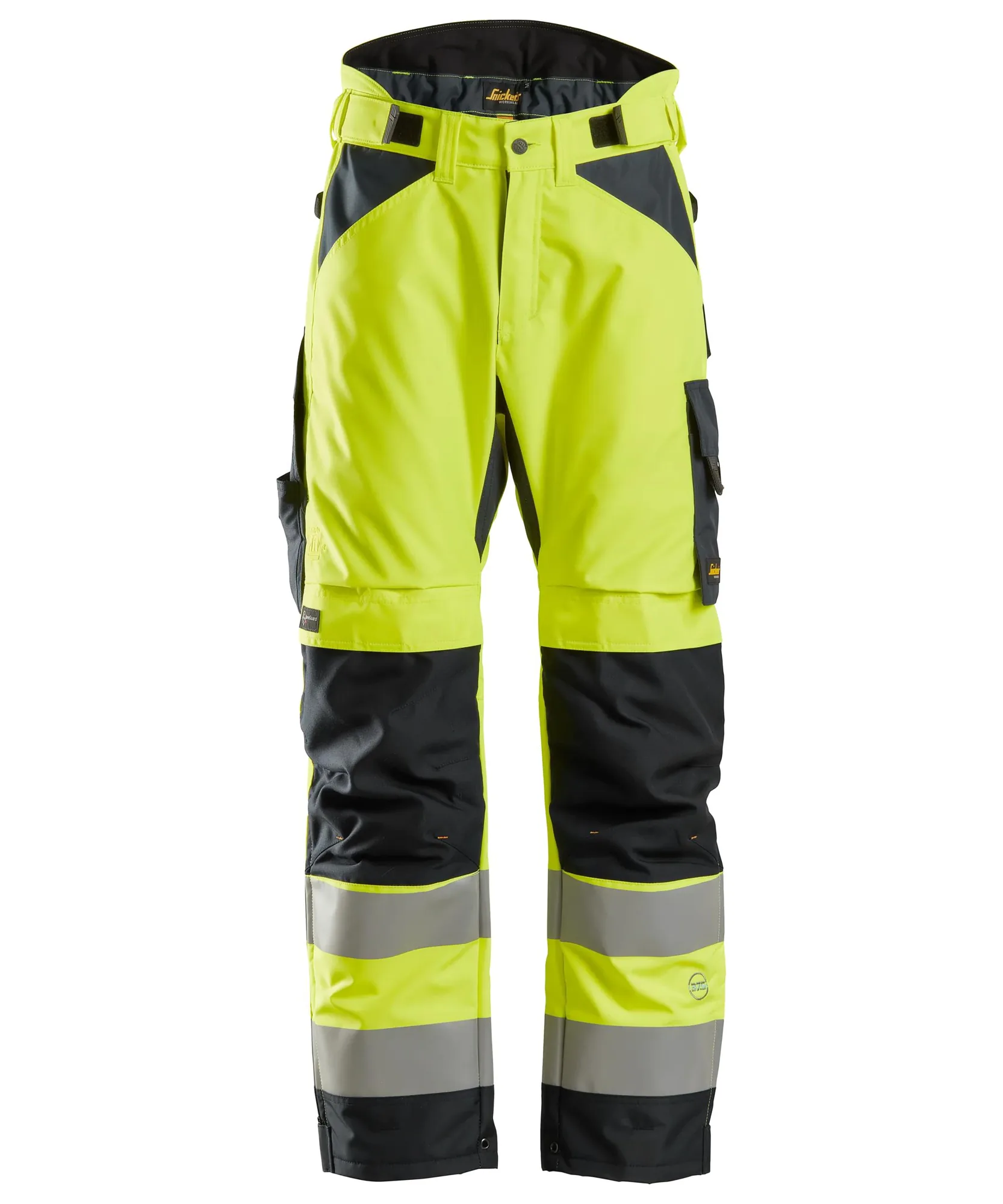 Snickers 6639 High-Vis Class 2 37.5® Insulated Trousers+ in High Visibility Yellow/Black