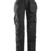 Snickers 6701 AllroundWork Women's Work Trousers+ Holster Pockets in Black/Black