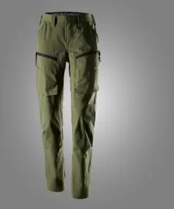 Snickers 6710 ServiceWork Women's Service Stretch Trousers in Khaki Green