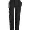Snickers 6771 AllroundWork Women's Full-Stretch Trousers Detachable Holster Pockets in Black/Black