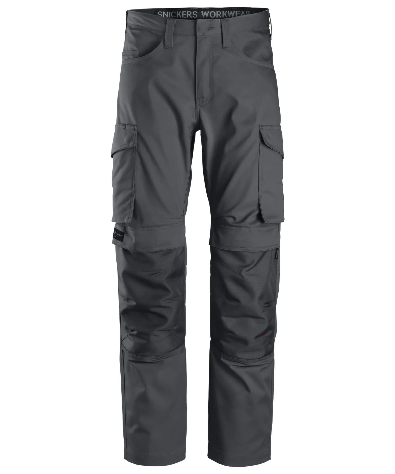 Snickers 6801 Service Trousers+ Knee Pockets in Steel Grey/Steel Grey