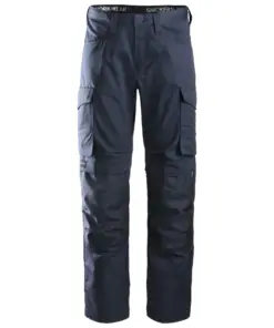 Snickers 6801 Service Trousers+ Knee Pockets in Navy/Navy