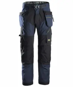 Snickers 6902 FlexiWork Work Trousers+ Holster Pockets in Navy/Black