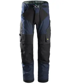 Snickers 6903 FlexiWork Work Trousers+ in Navy/Black