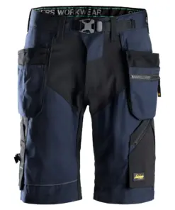 Snickers 6904 FlexiWork Work Shorts+ Holster Pockets in Navy/Black