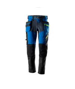 Snickers 6940 FlexiWork Softshell Stretch Trousers+ Holster Pockets in True Blue/Navy
