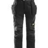 Snickers 7505 FlexiWork Junior Trousers in Black/Black