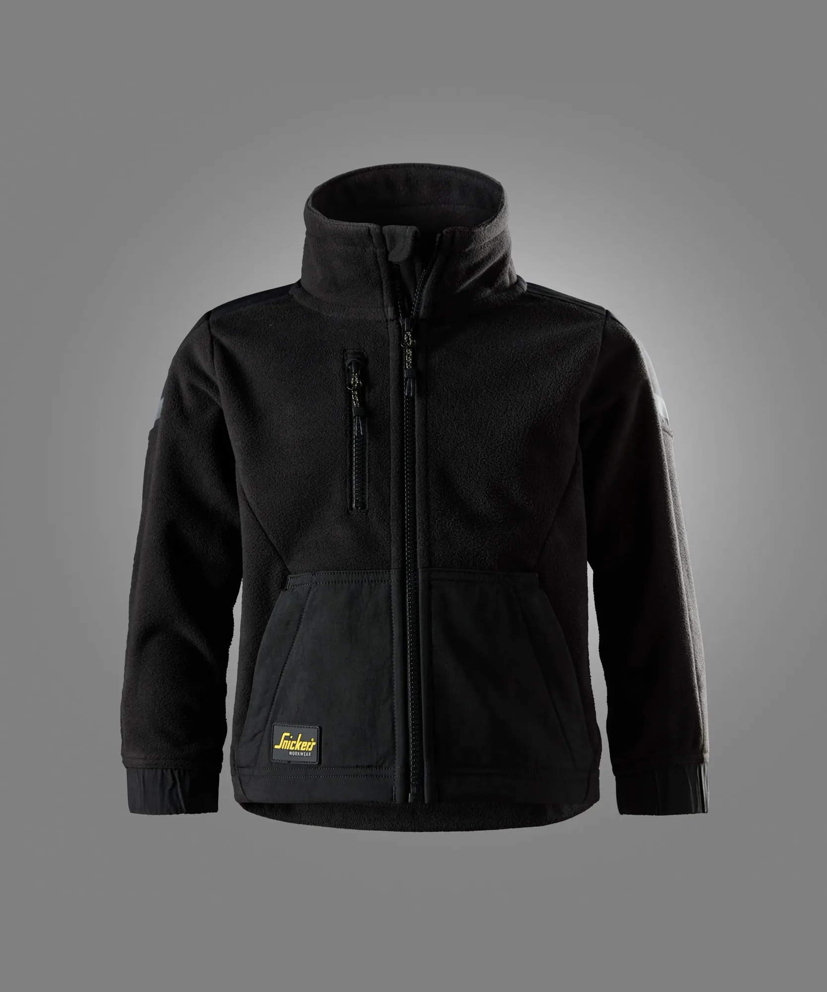 Snickers 7511 Junior Windblocker Fleece Jacket in Black/Black