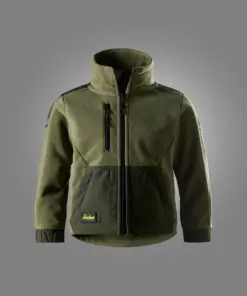 Snickers 7511 Junior Windblocker Fleece Jacket in Khaki Green/Dark Khaki Green