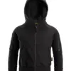 Snickers 7512 Junior Logo Full-Zip Hoodie in Black