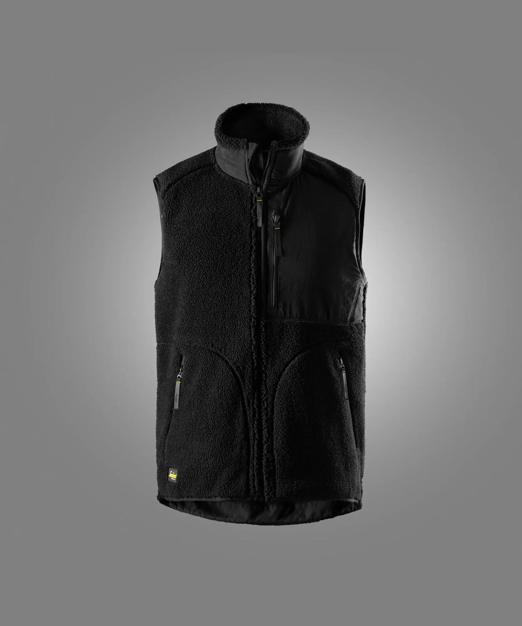 Snickers 8006 Pile Vest in Black/Black