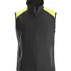 Snickers 8029 FlexiWork Neon Vest in Black/Neon Yellow