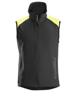 Snickers 8029 FlexiWork Neon Vest in Black/Neon Yellow