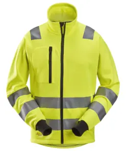 Snickers 8036 High-Vis Class 2/3 Full Zip Jacket in High Visibility Yellow