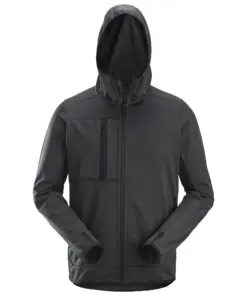 Snickers 8058 AllroundWork Full Zip Fleece Hoodie in Steel Grey